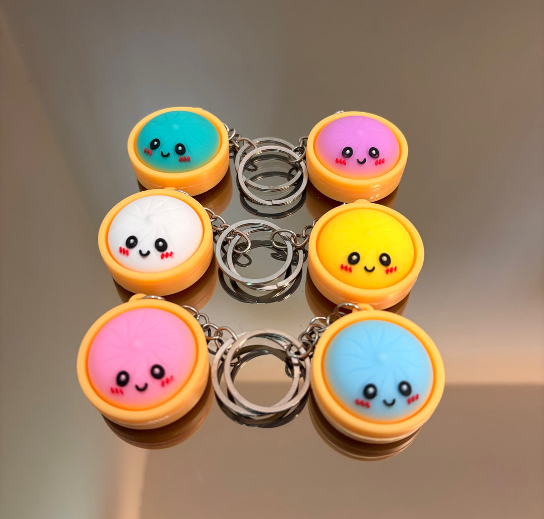 🔑 Squishy Dumpling Keychains